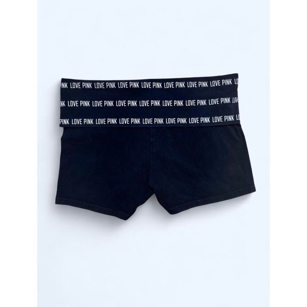 Vtg Y2K Victoria’s Secret Foldover Yoga Shorts Size M Athleisure Mcbling